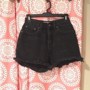 Vintage L.L. Bean high waisted black shorts